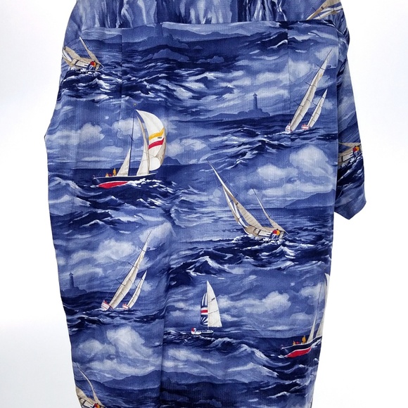 VTG XXL Sailing Nautical Ocean Blue Light House - Picture 6 of 8